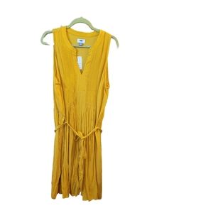 Yellow Old Navy flowy sleeveless dress 2X